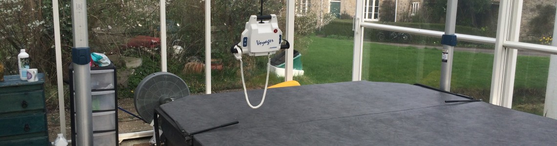 Disabled hoist for hot tub