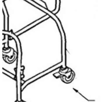10 - Castor 100mm braked (Tente)